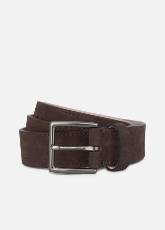VINCE Men's 32mm Nubuck Leather Belt in Belts