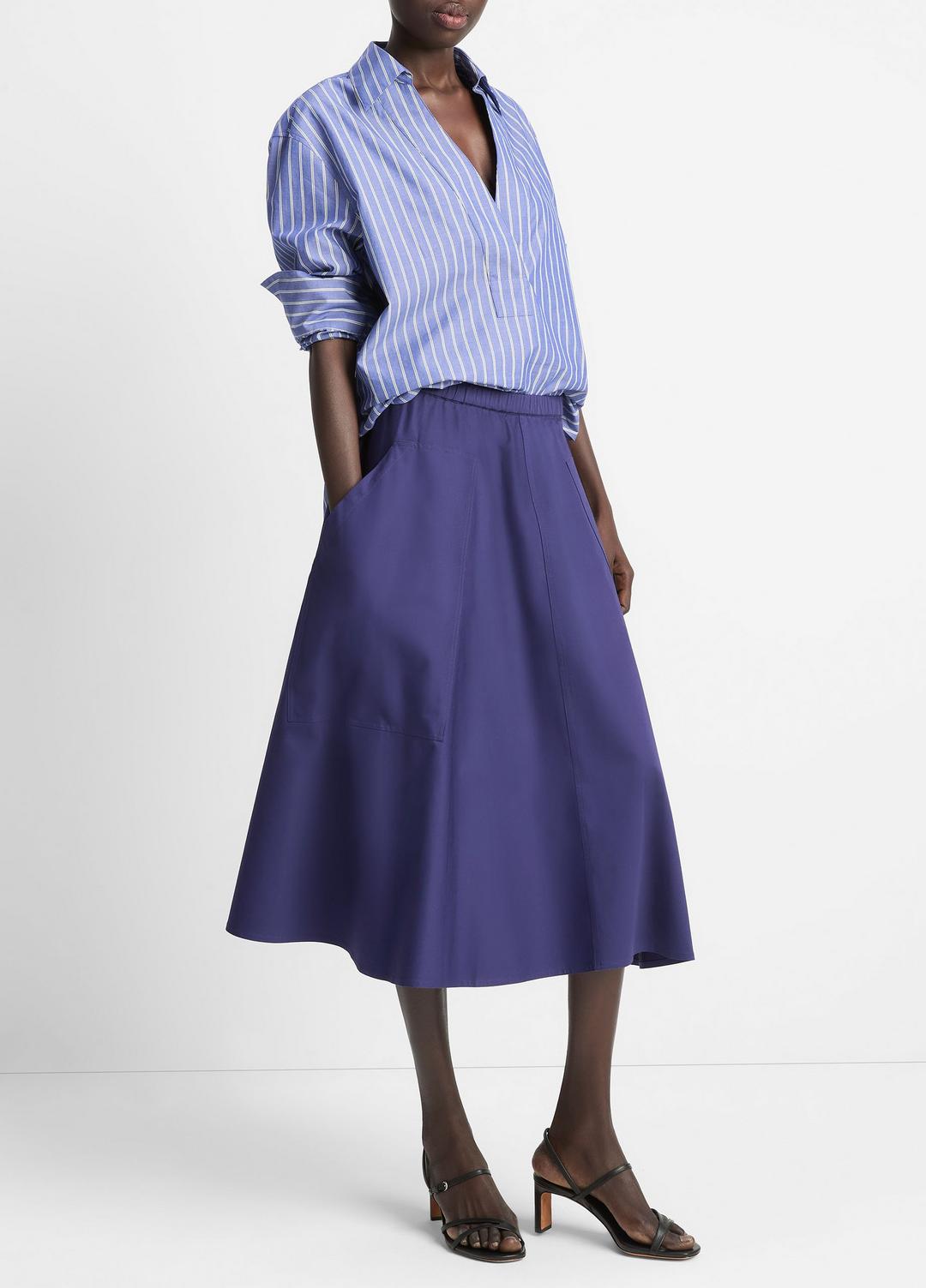 VINCE Cotton Full Skirt in Dresses & Skirts