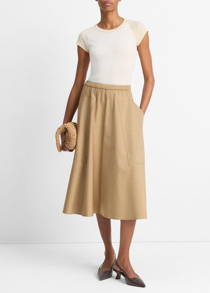 VINCE Cotton Full Skirt in Dresses & Skirts