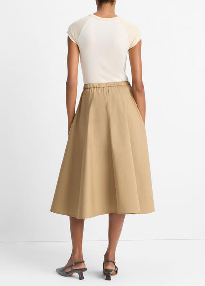 VINCE Cotton Full Skirt in Dresses & Skirts