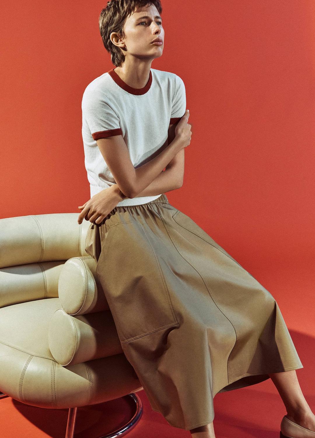 VINCE Cotton Full Skirt in Dresses & Skirts