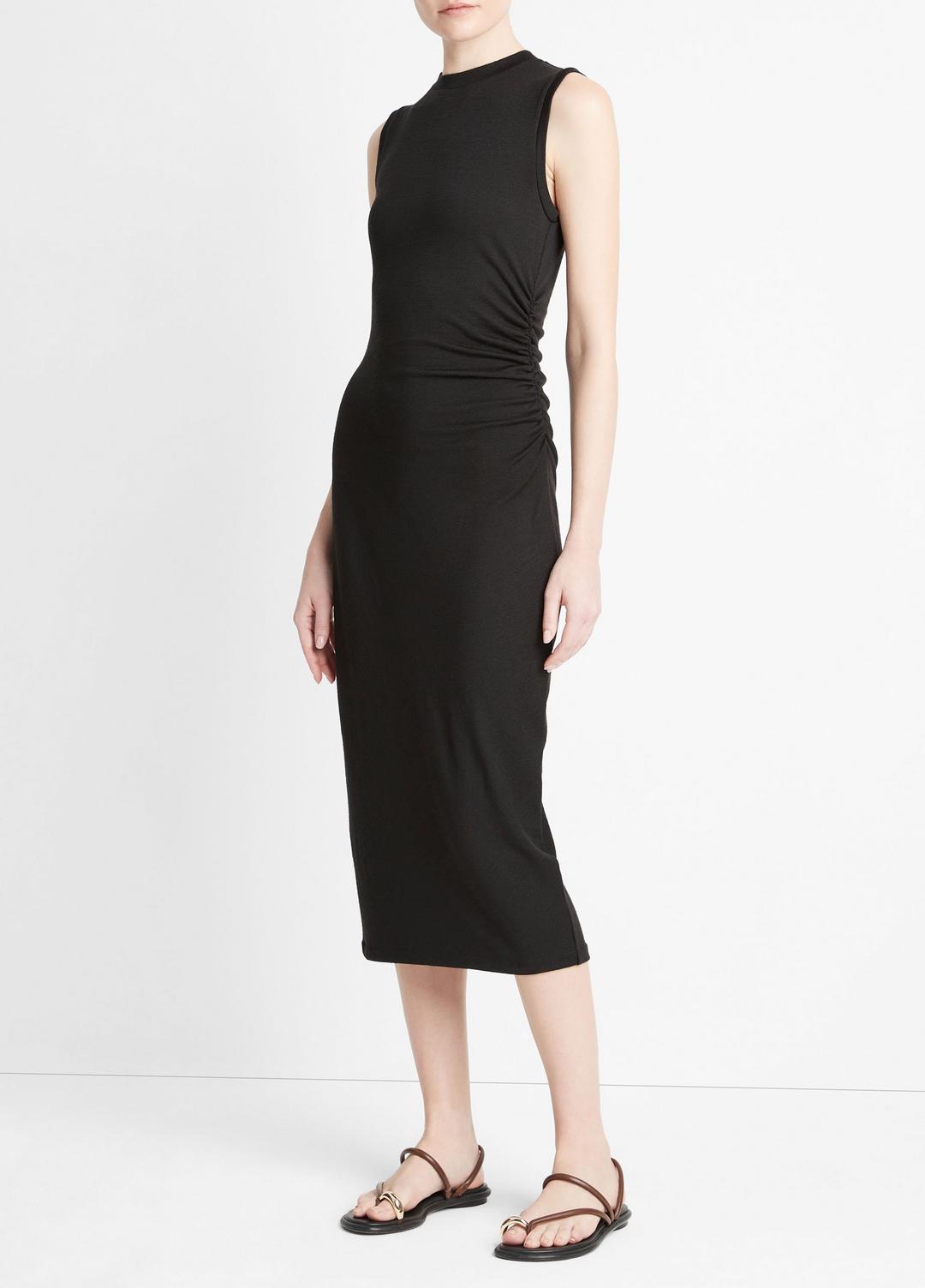 VINCE Sleeveless Gathered-Waist Dress in Dresses & Skirts