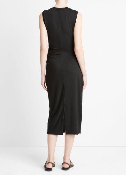 VINCE Sleeveless Gathered-Waist Dress in Dresses & Skirts