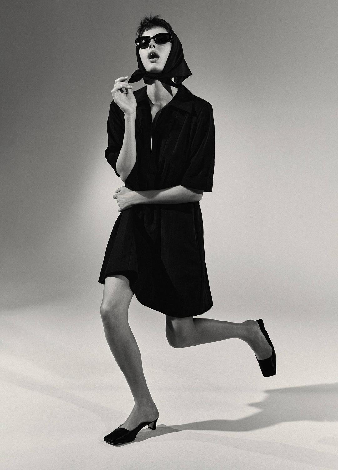 VINCE A-Line Short Dress in Dresses & Skirts