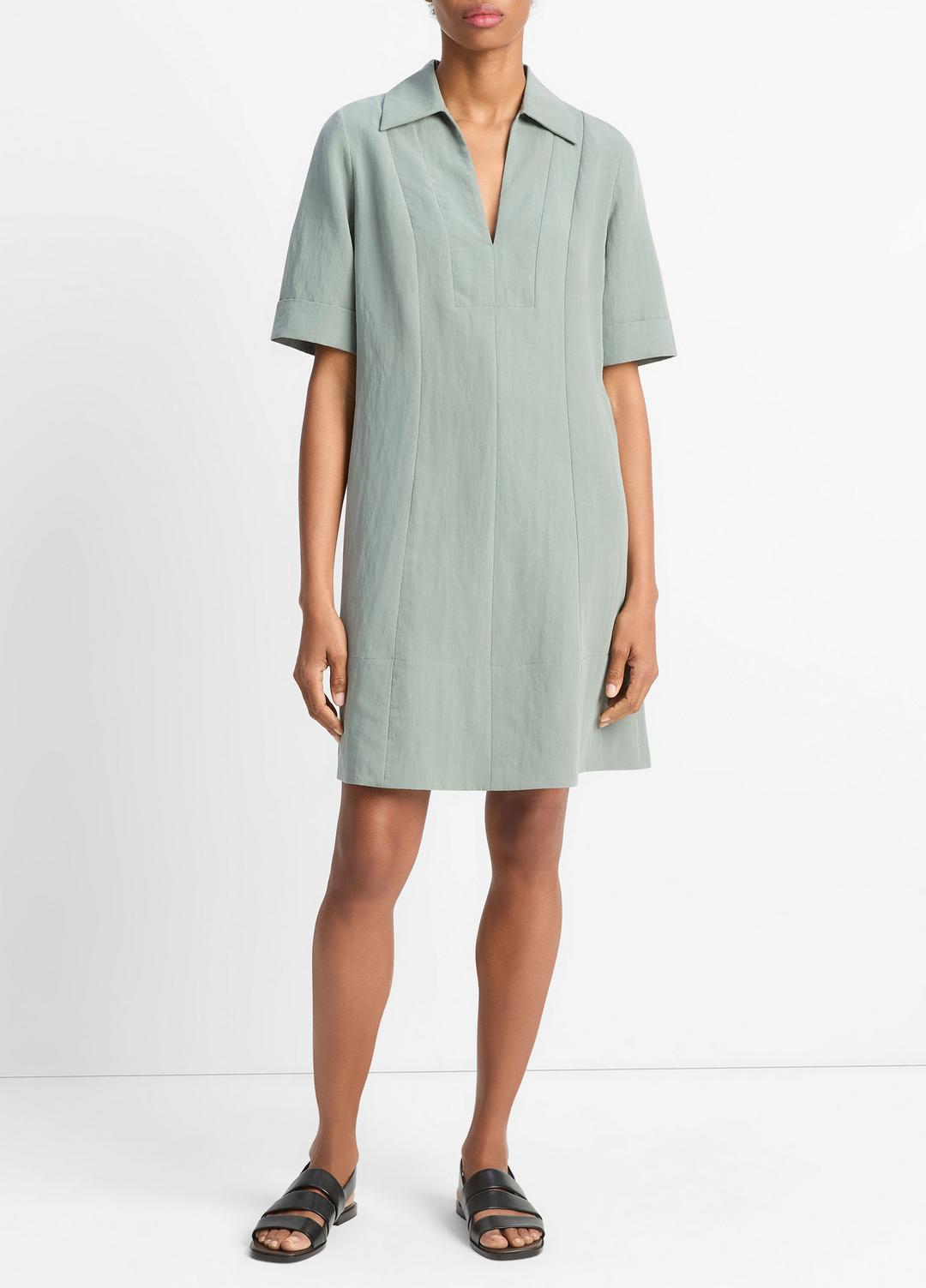 VINCE A-Line Short Dress in Dresses & Skirts