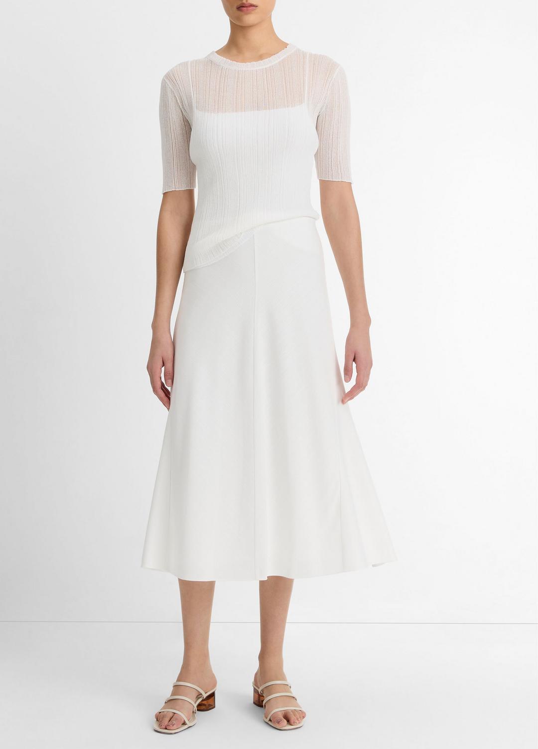 VINCE Bias A-Line Skirt in Dresses & Skirts