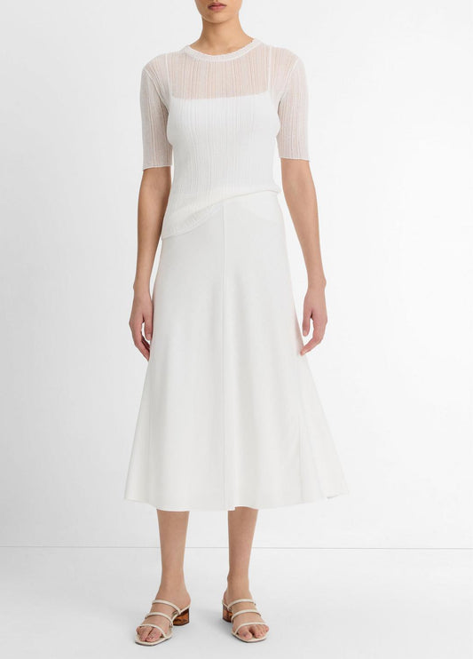 VINCE Bias A-Line Skirt in Dresses & Skirts