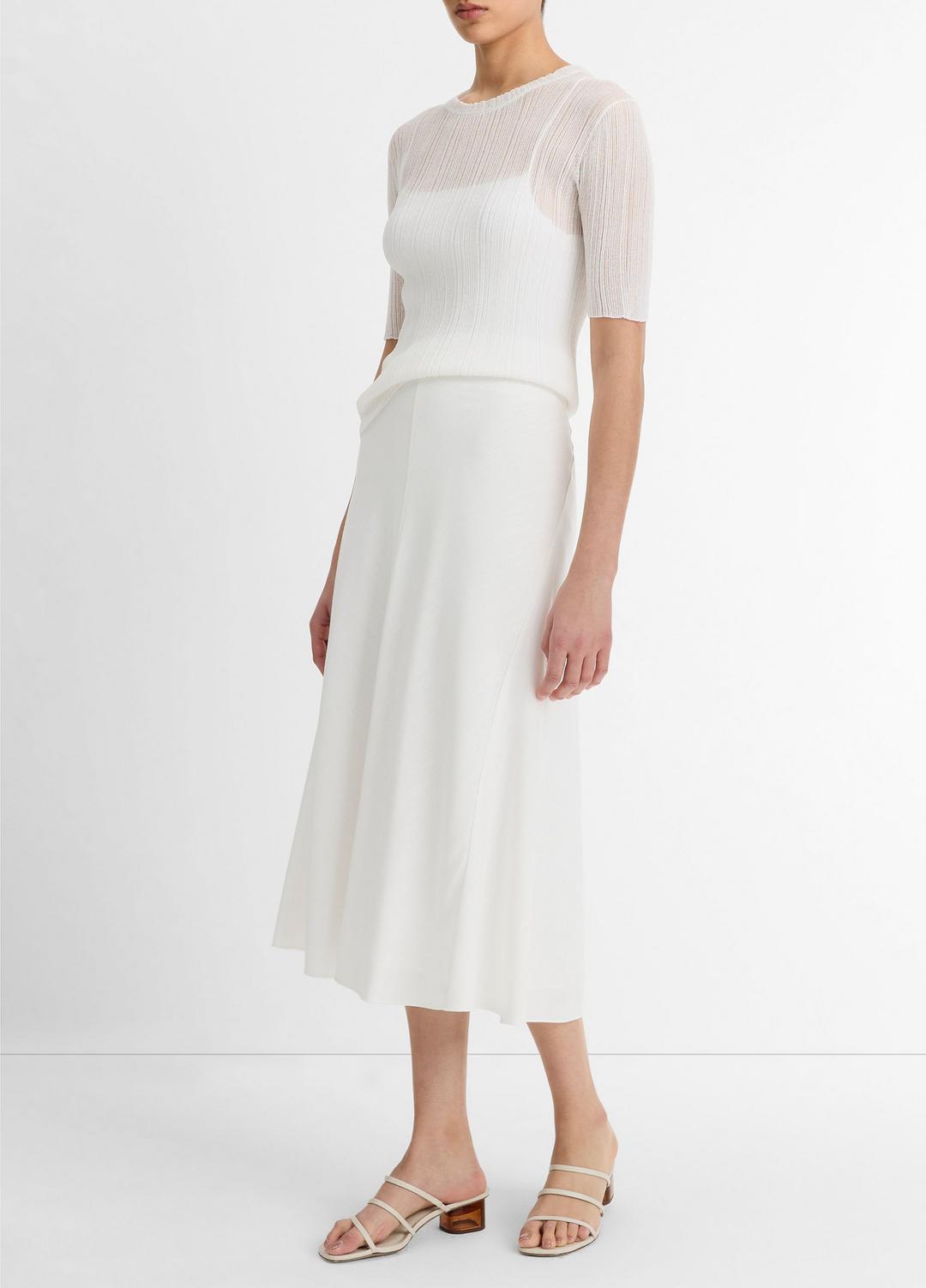 VINCE Bias A-Line Skirt in Dresses & Skirts