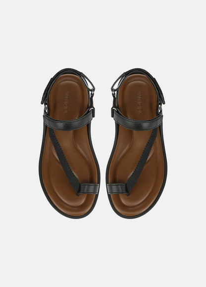 VINCE Summer Leather & Canvas Sandal in Shoes