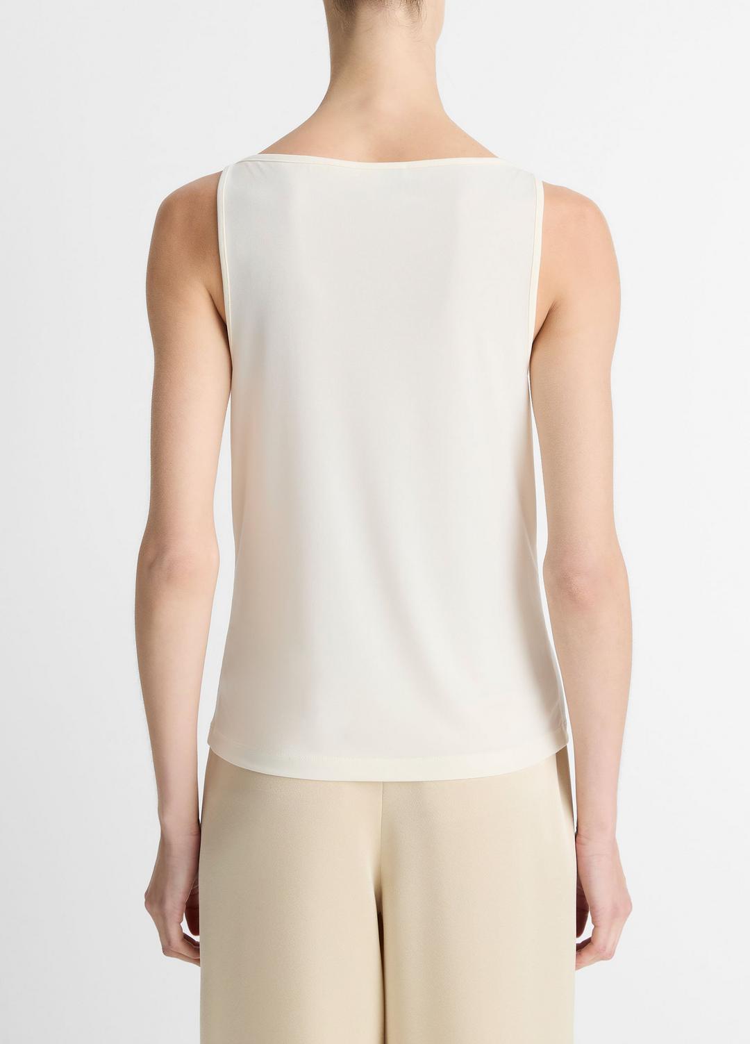 VINCE Matte Jersey Boat-Neck Tank in Shirts & Tees