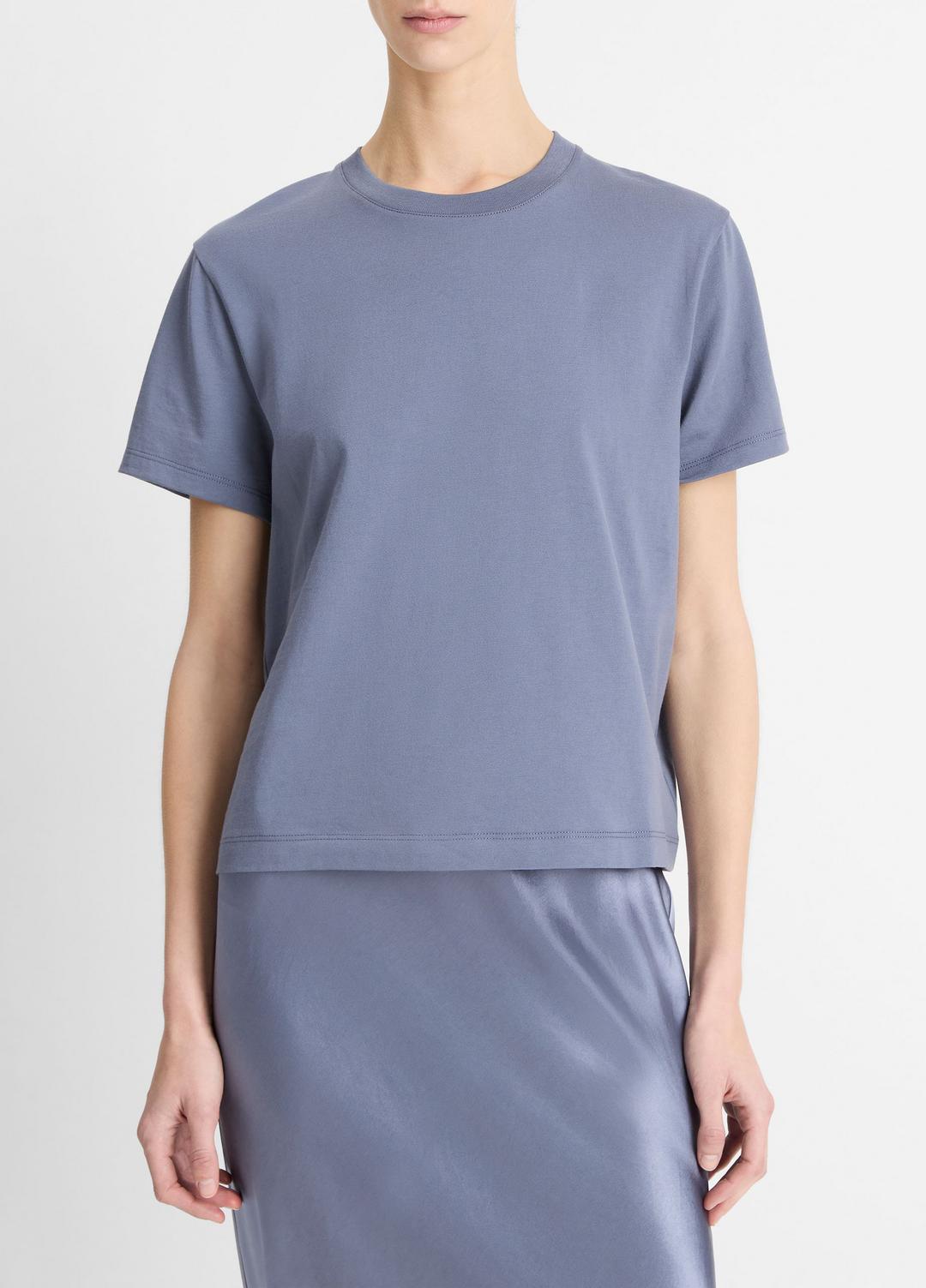 VINCE Pima Cotton Crew Neck T-Shirt in Shirts & Tees