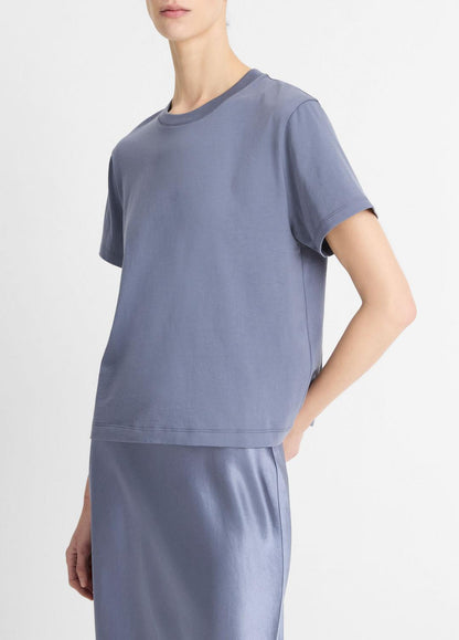 VINCE Pima Cotton Crew Neck T-Shirt in Shirts & Tees