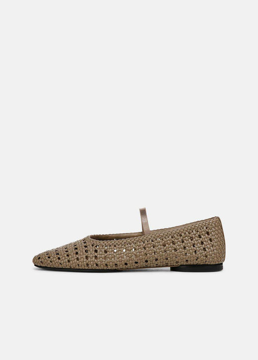 VINCE Vivian Leather Mary Jane Flat in Shoes