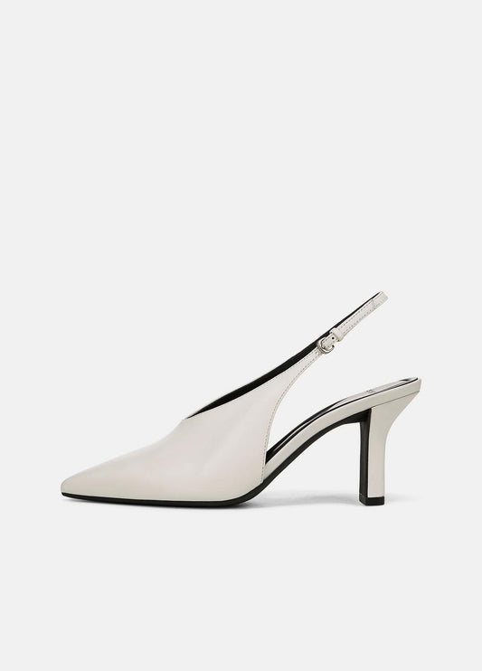 VINCE Devi Leather Slingback Pump in Shoes