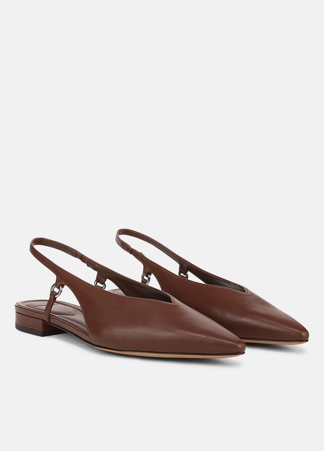 VINCE Ines Leather Slingback Flat in Shoes