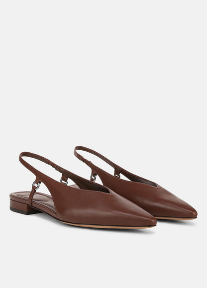 VINCE Ines Leather Slingback Flat in Shoes