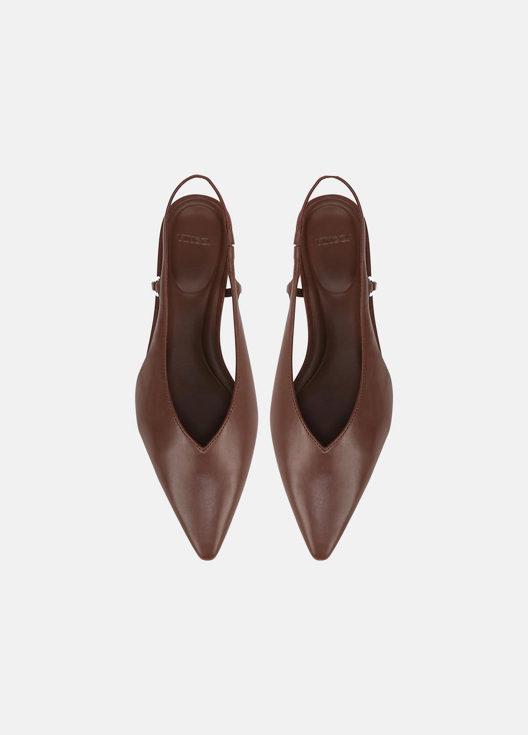 VINCE Ines Leather Slingback Flat in Shoes