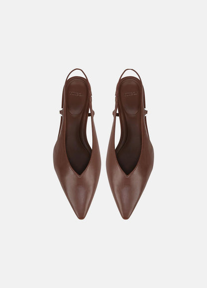 VINCE Ines Leather Slingback Flat in Shoes