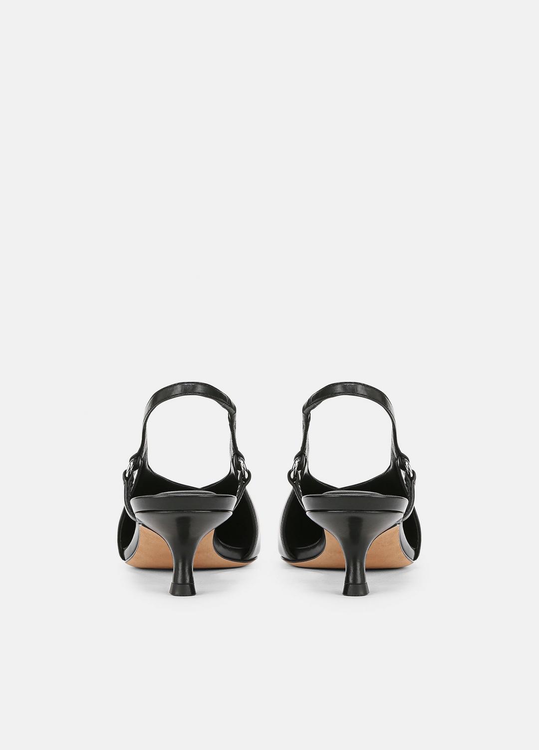 VINCE Sabrina Leather Slingback Kitten Heel in Shoes