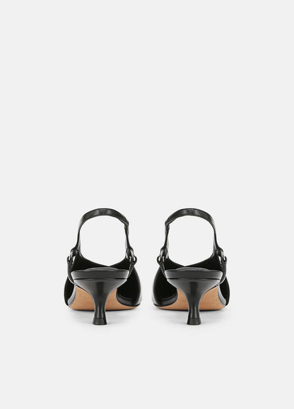 VINCE Sabrina Leather Slingback Kitten Heel in Shoes