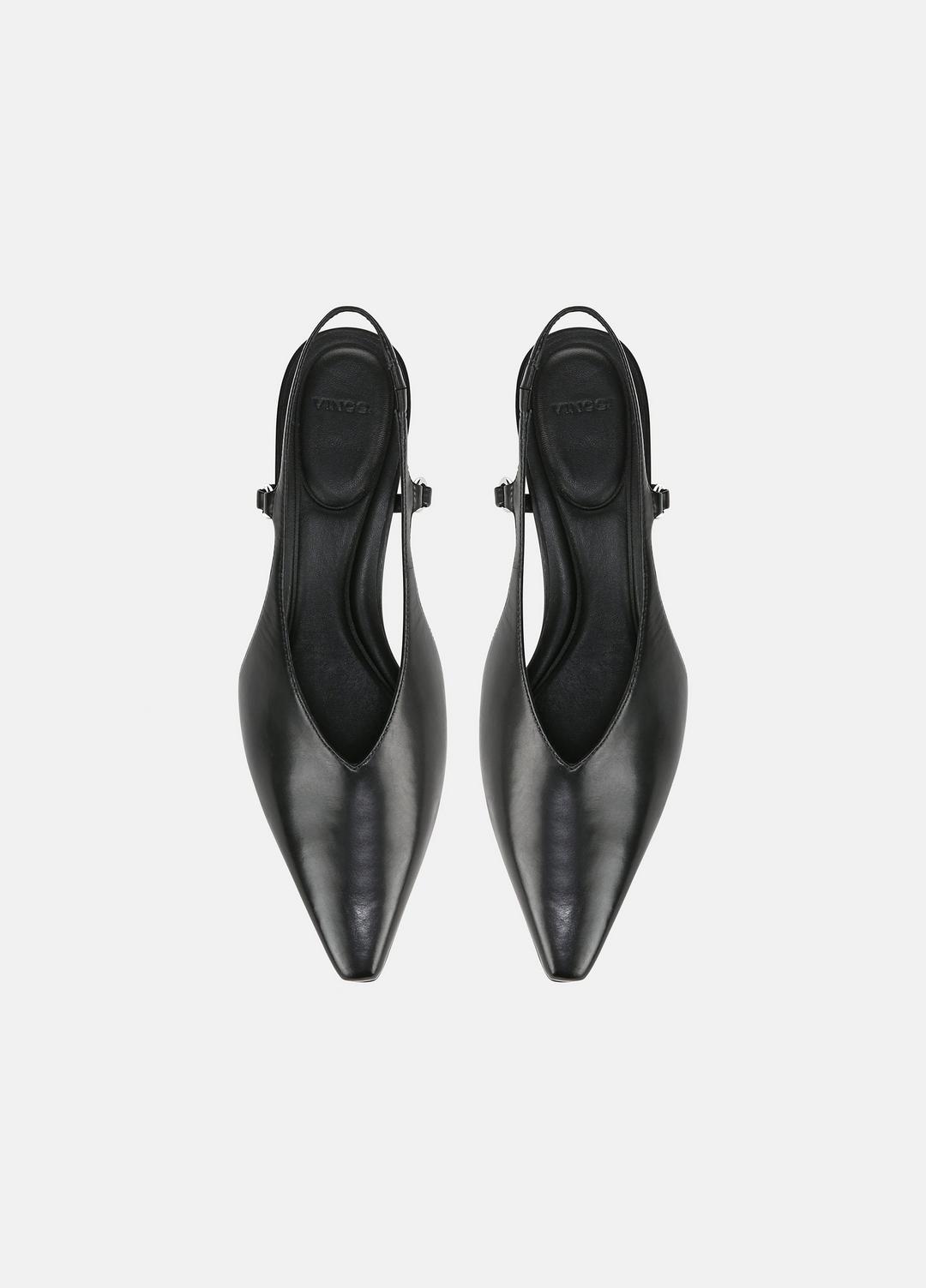 VINCE Sabrina Leather Slingback Kitten Heel in Shoes