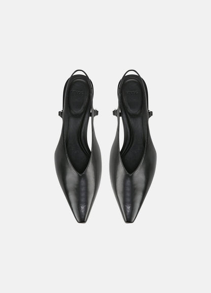 VINCE Sabrina Leather Slingback Kitten Heel in Shoes