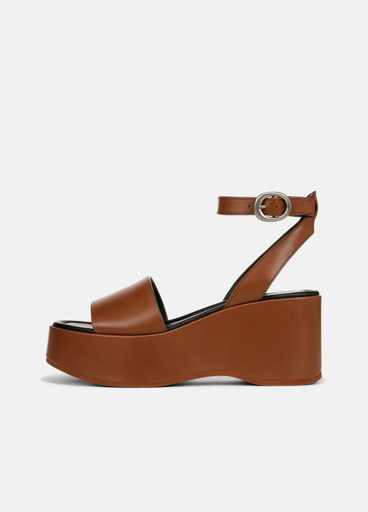 VINCE Phillipa Leather Platform Sandal in Shoes