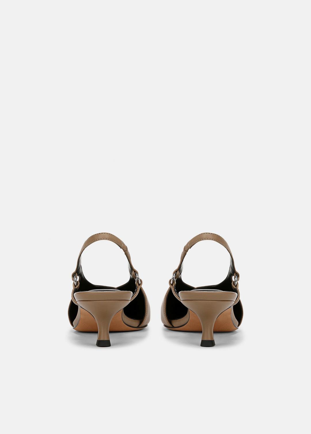VINCE Sabrina Leather Slingback Kitten Heel in Shoes