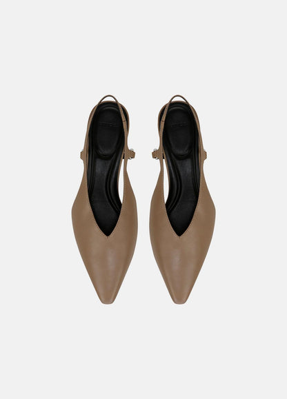 VINCE Sabrina Leather Slingback Kitten Heel in Shoes