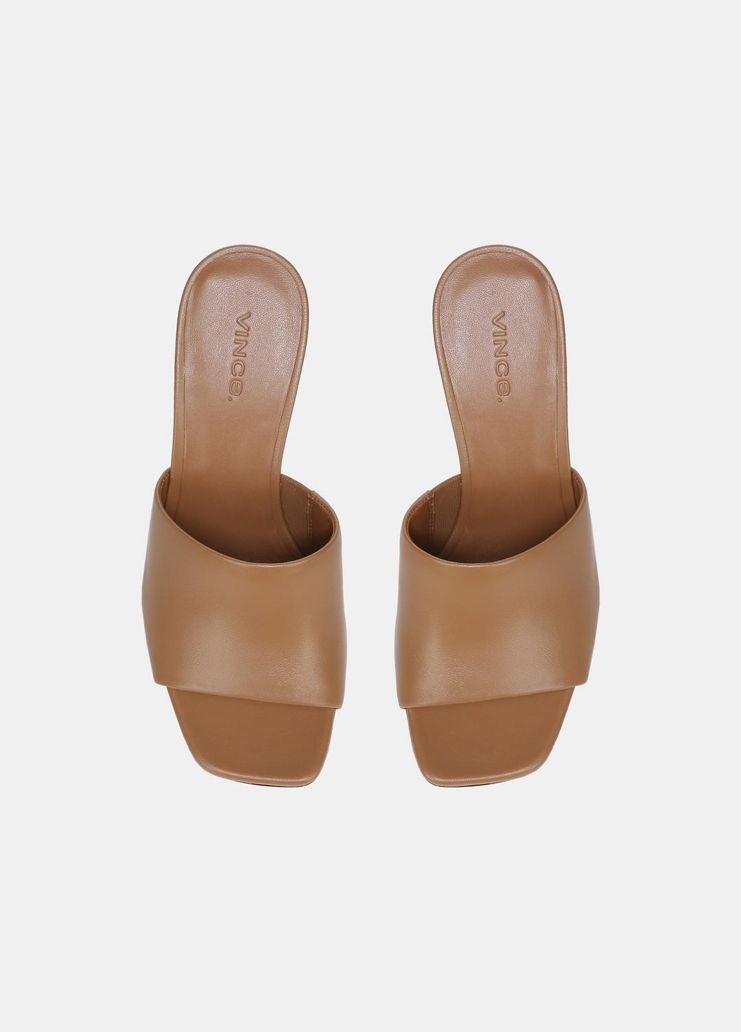 VINCE Pia Leather Wedge Sandal in Shoes