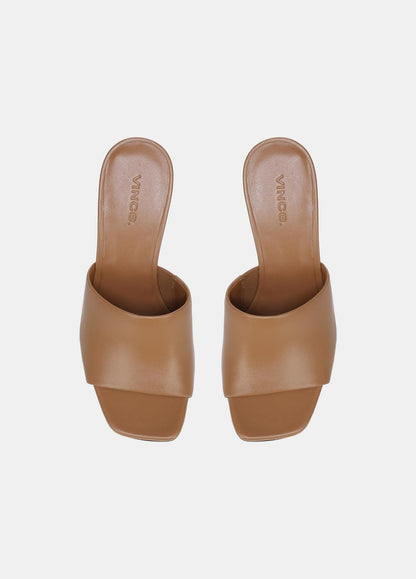 VINCE Pia Leather Wedge Sandal in Shoes