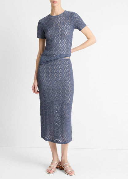 VINCE Floral Smocked Skirt in Dresses & Skirts