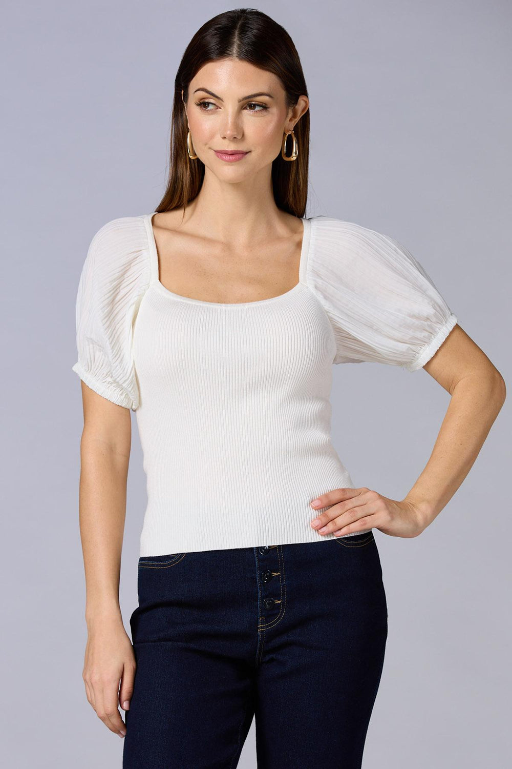 cache sleeve interest sweater Versona Caché