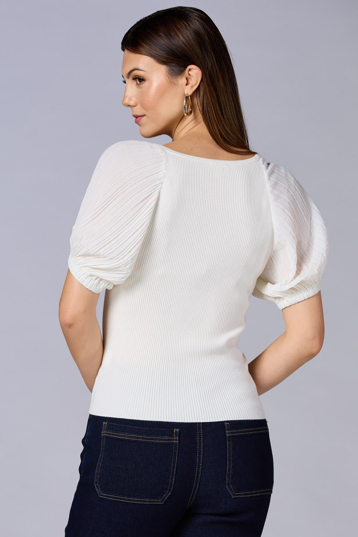 cache sleeve interest sweater Versona Caché