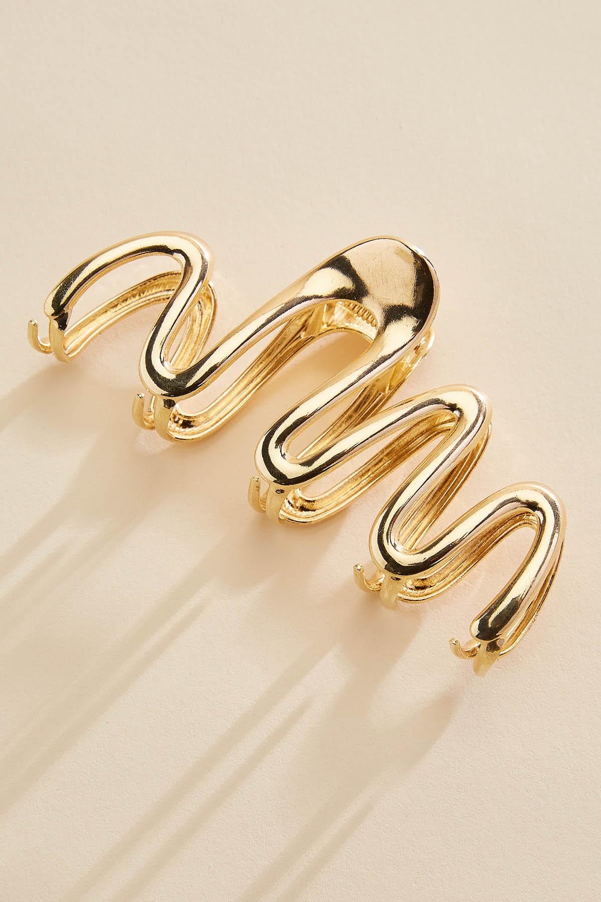 gold swirl claw clip Versona Accessories