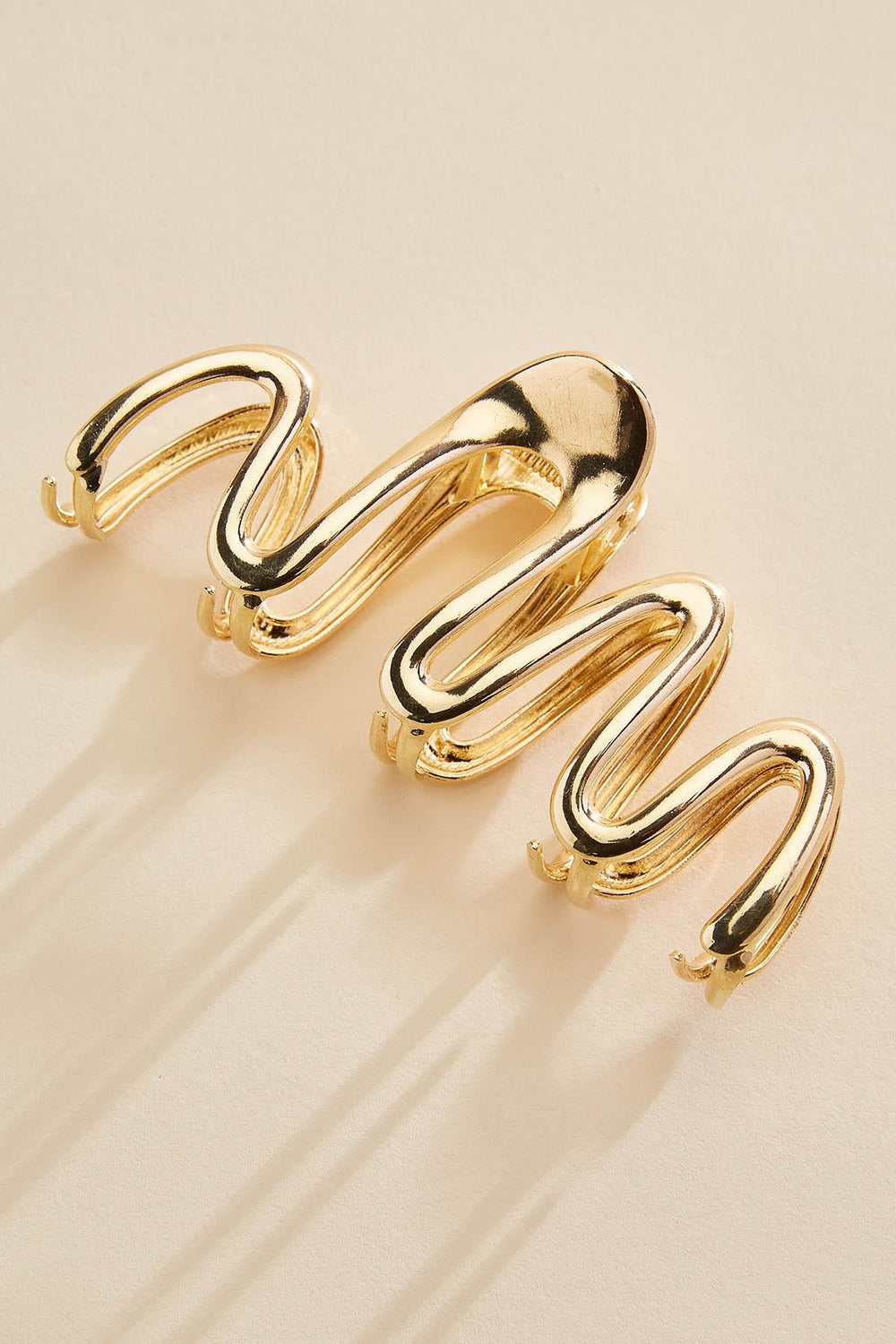 gold swirl claw clip Versona Accessories