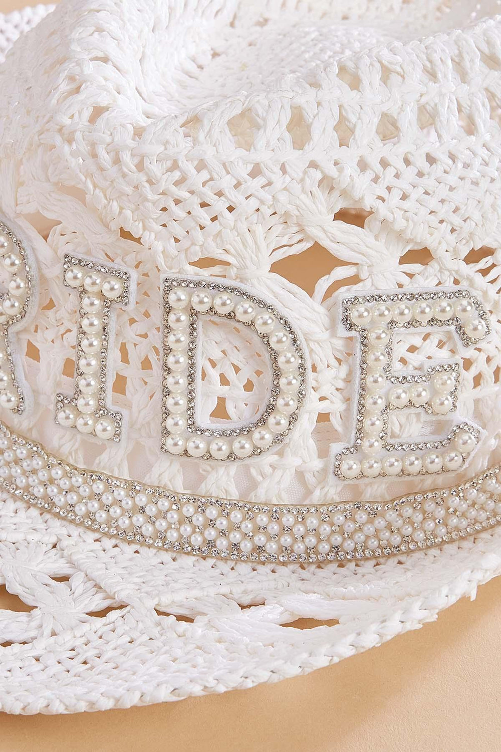 bride embellished straw cowboy hat Versona Accessories