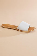 faux leather single band sandals Versona Shoes|Sale|Trends
