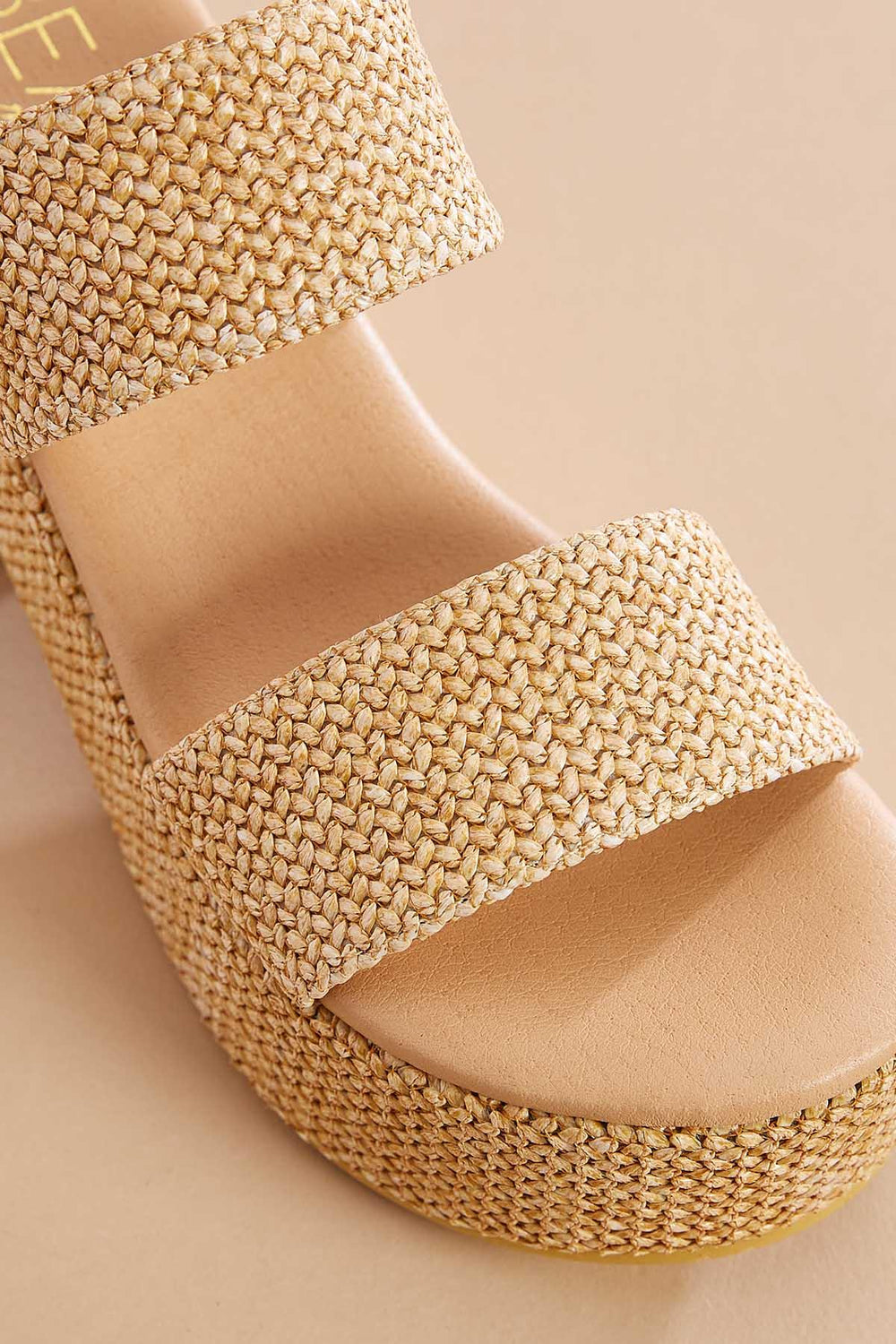 textured double band platform heels Versona Shoes|Trends