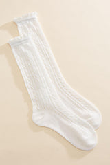 pointelle ruffle slouchy crew socks Versona Sale|Accessories