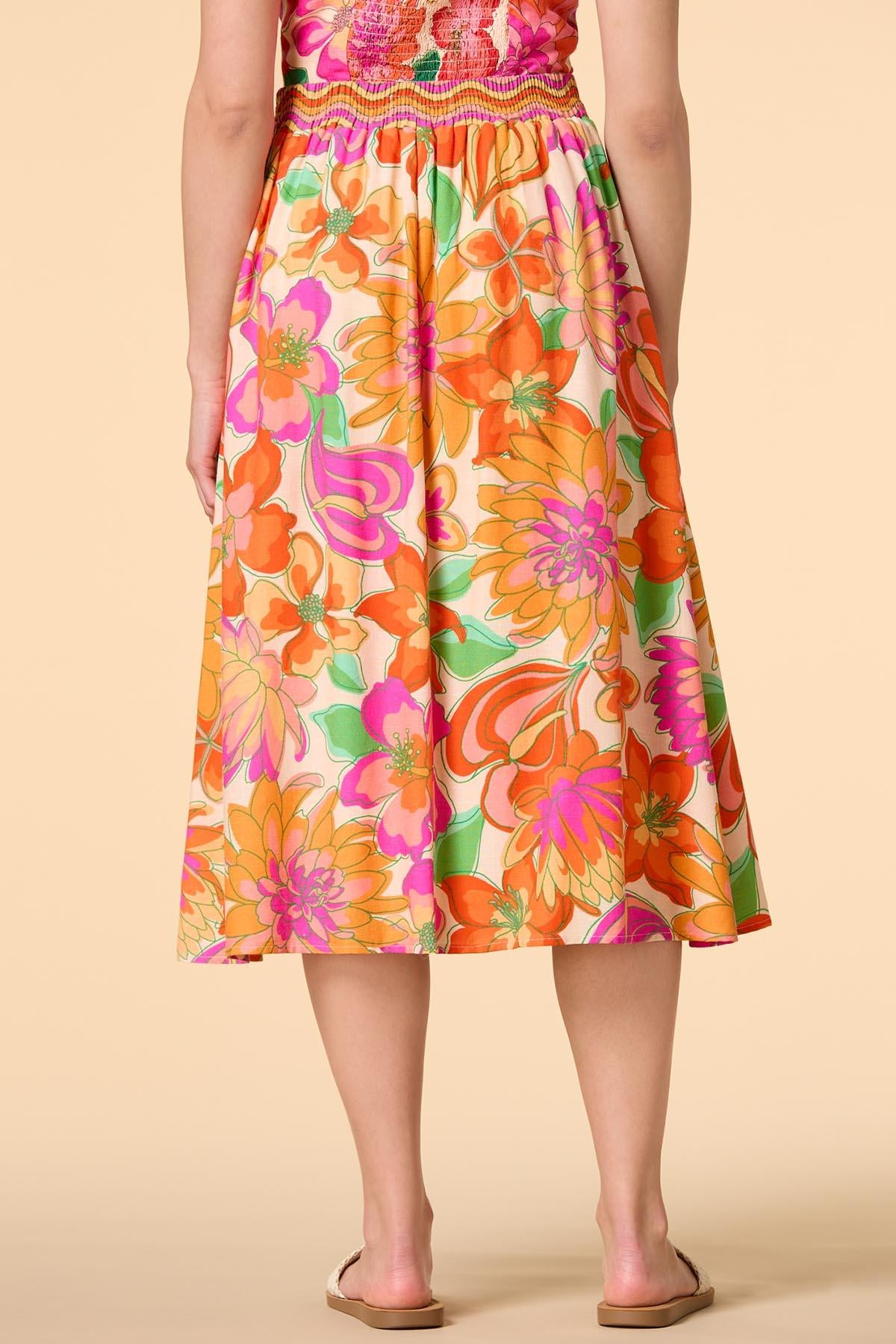 caribbean cutie midi skirt Versona Trends|Apparel