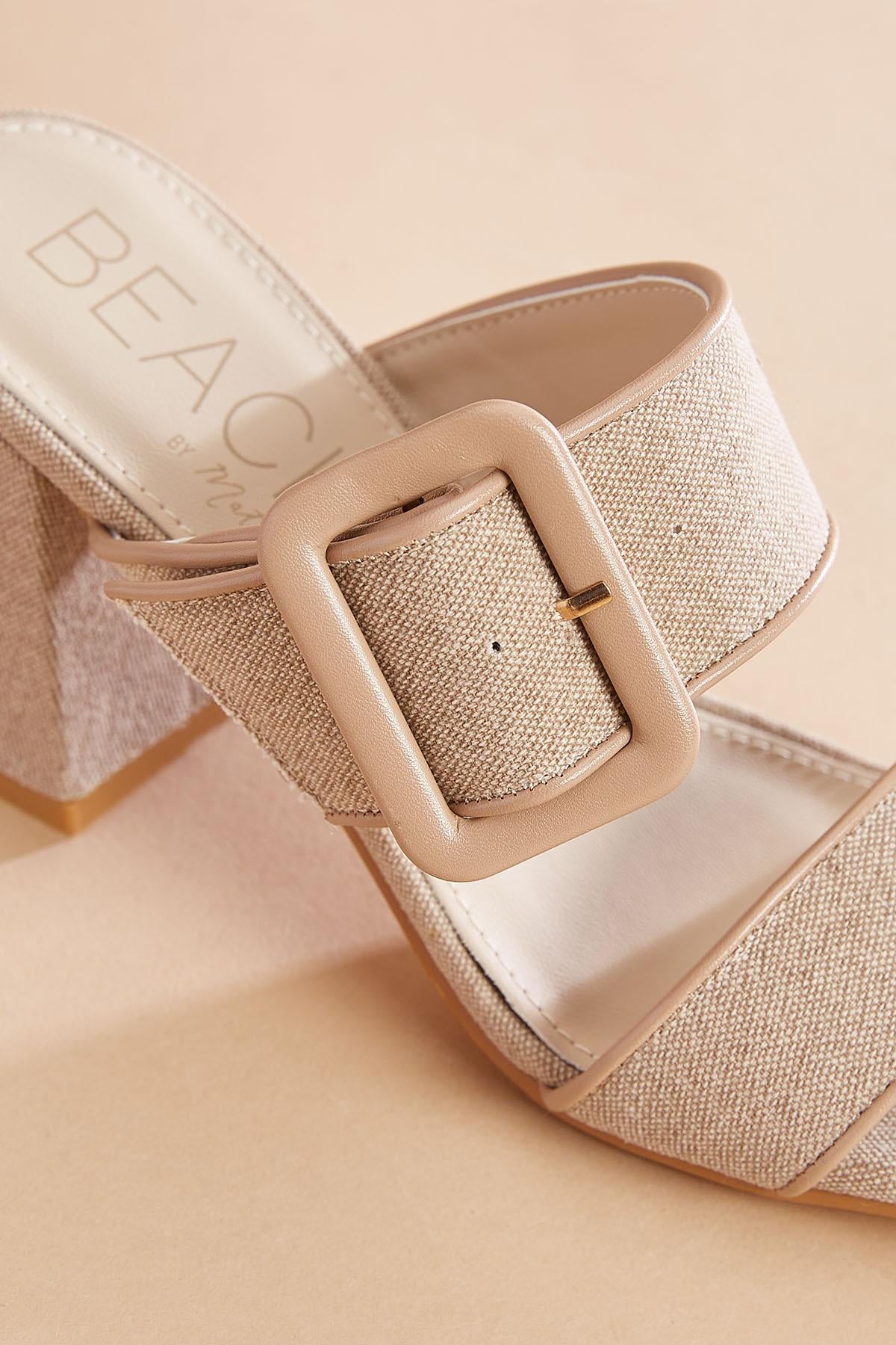 buckle band block heels Versona Trends|Shoes