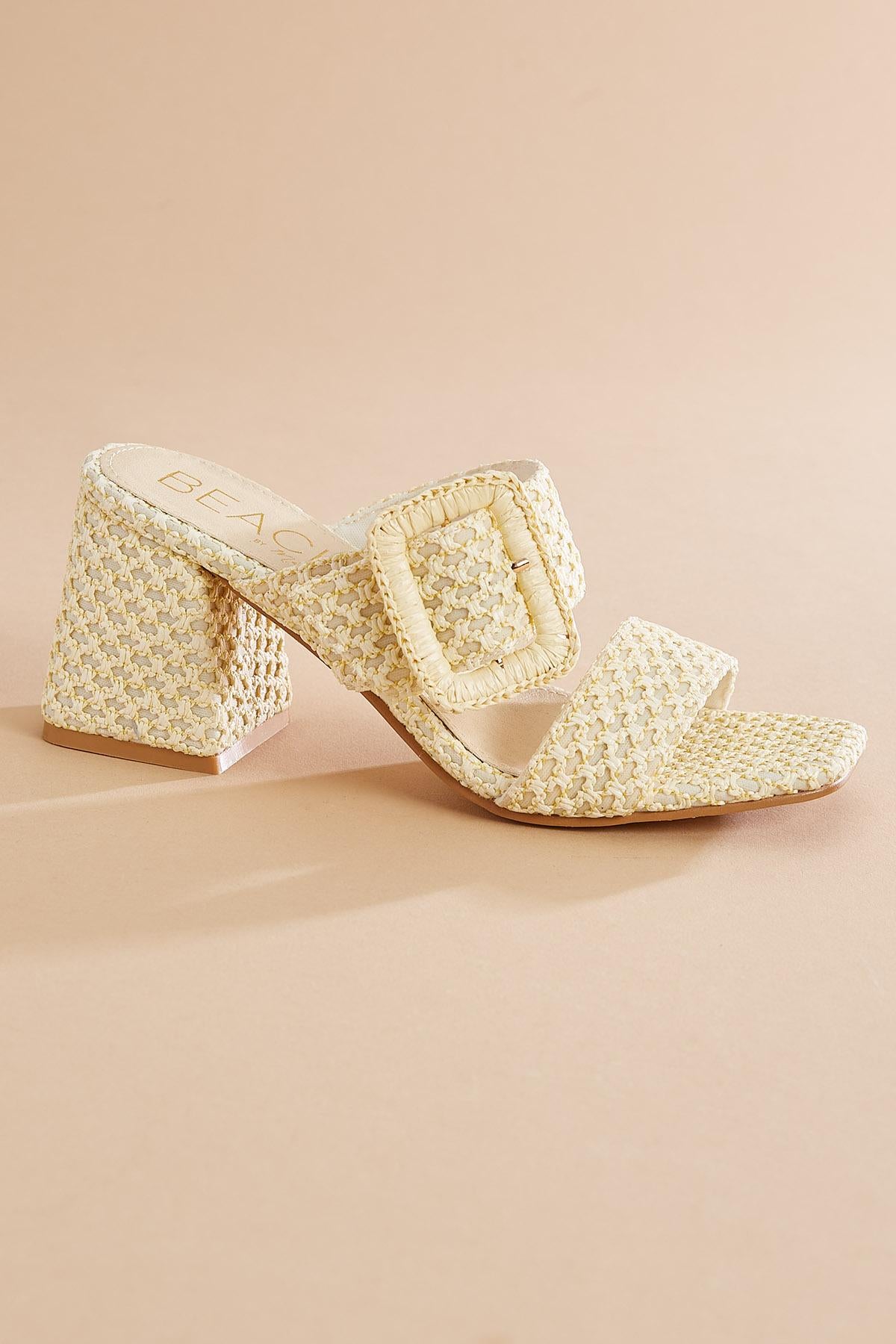 buckle band block heels Versona Trends|Shoes