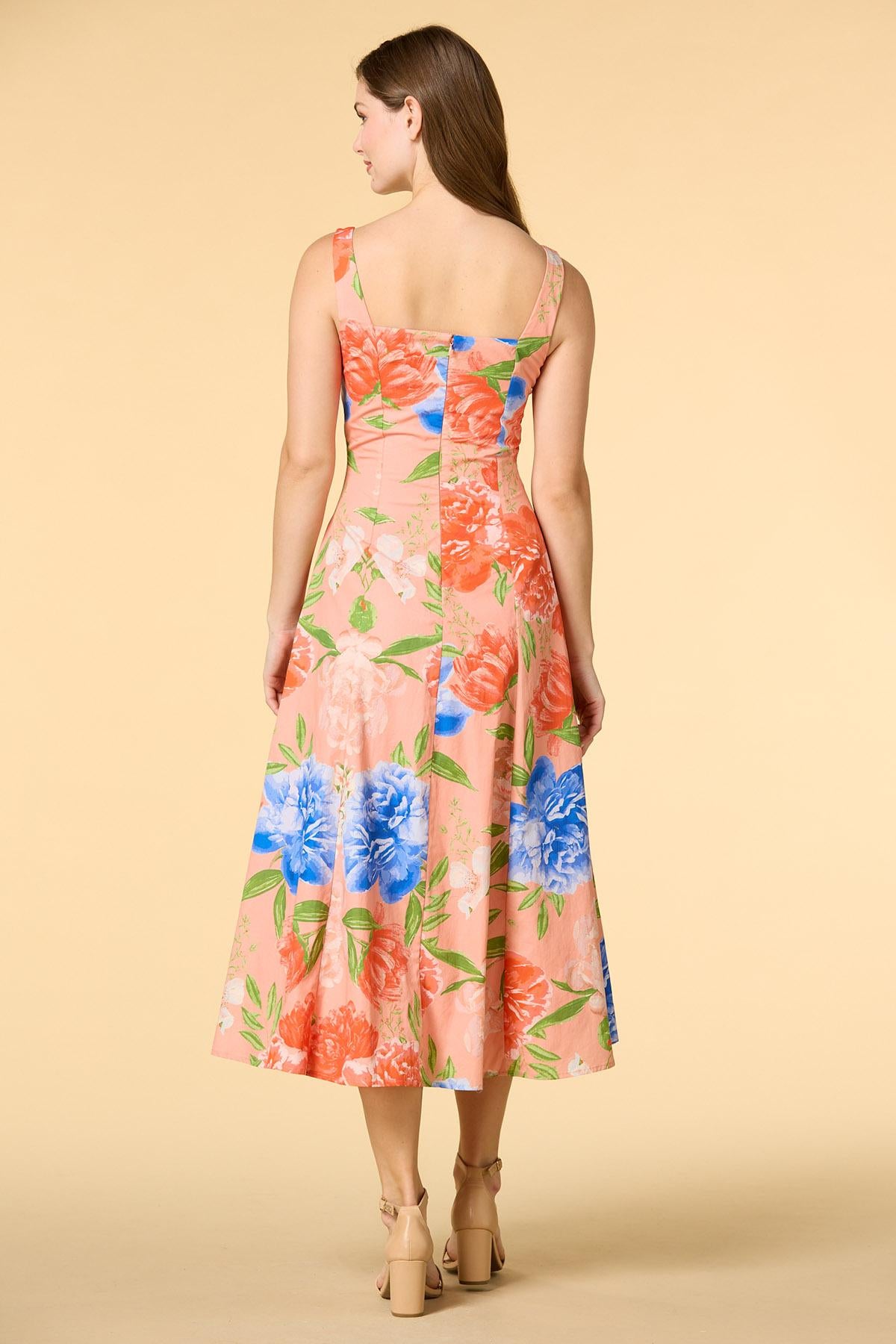 hydrangea blooms midi dress Versona Trends