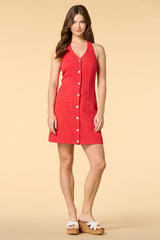 apple of my eye denim mini dress Versona Trends|Apparel