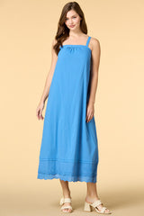 pretty blue eyes midi dress Versona Trends