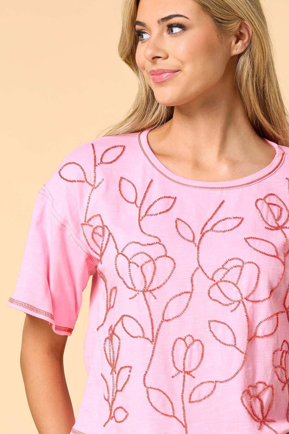 beaded blooms top Versona Trends