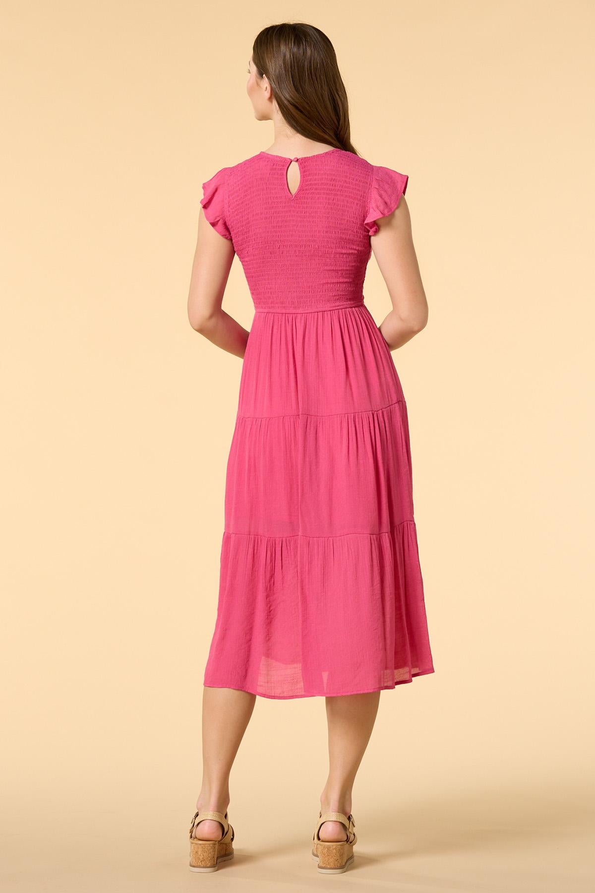 smock and awe midi dress Versona Trends