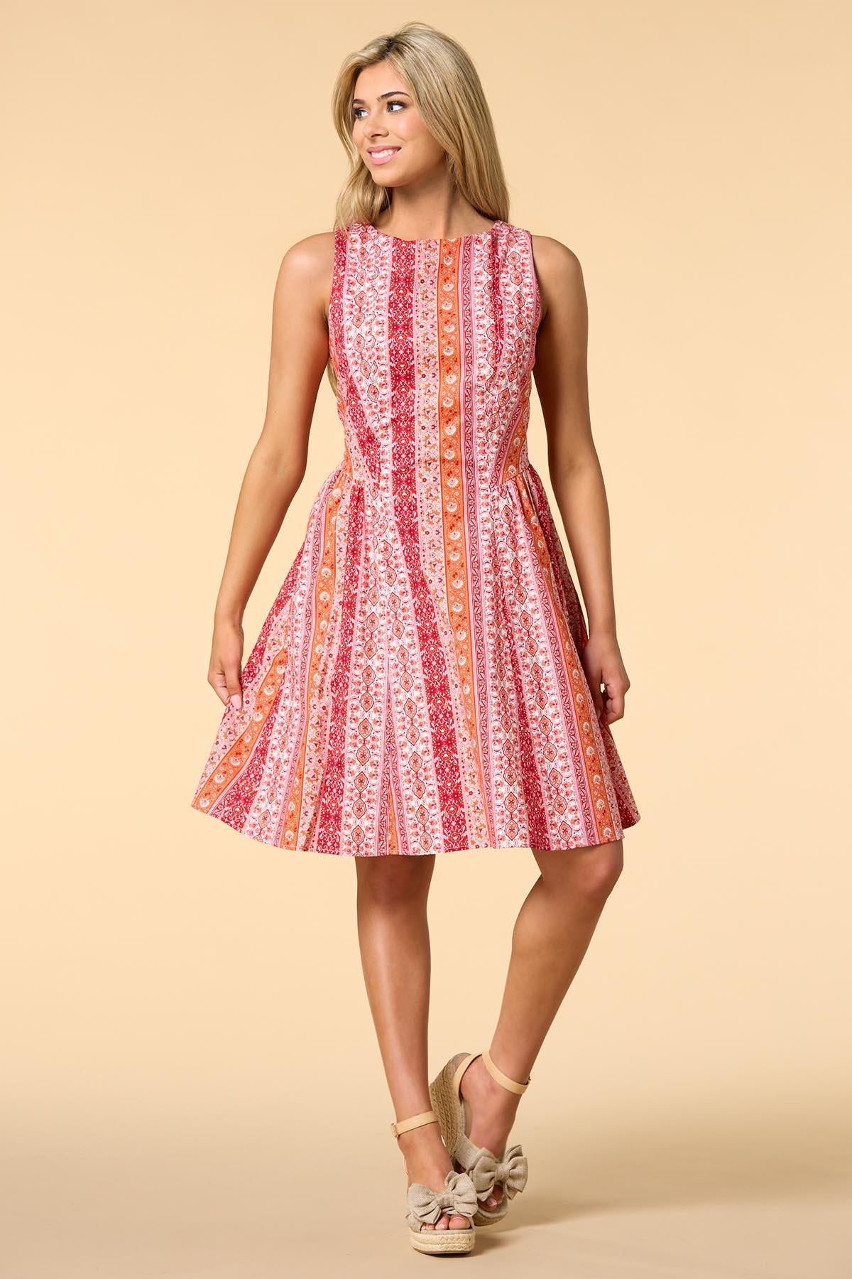 pretty prints mini dress Versona Trends