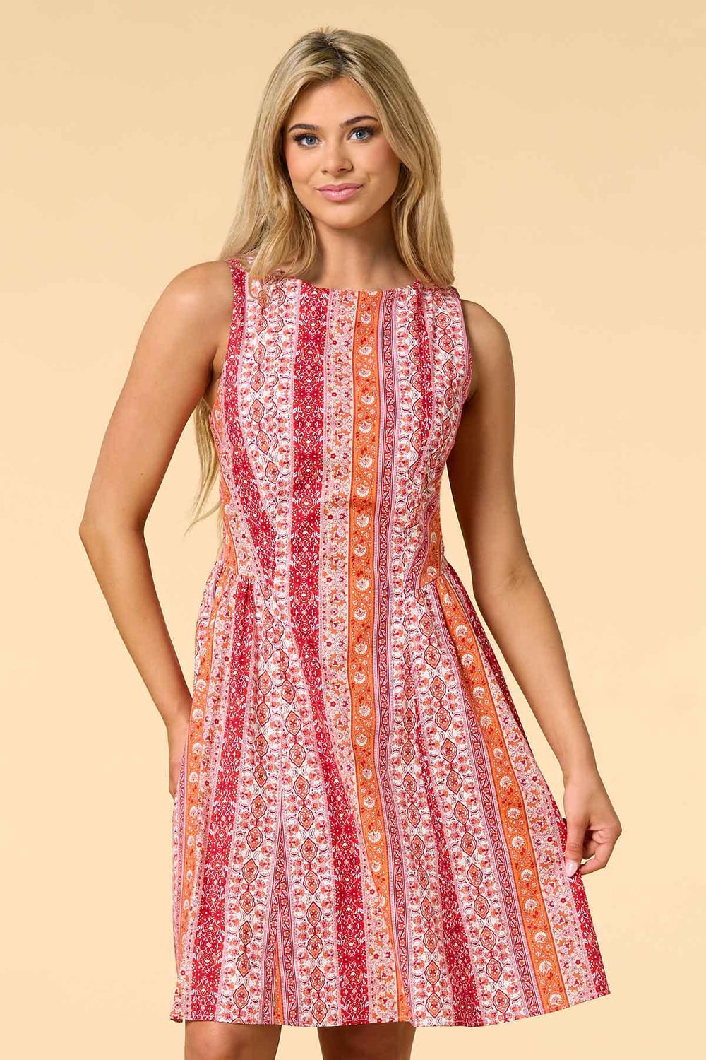 pretty prints mini dress Versona Trends